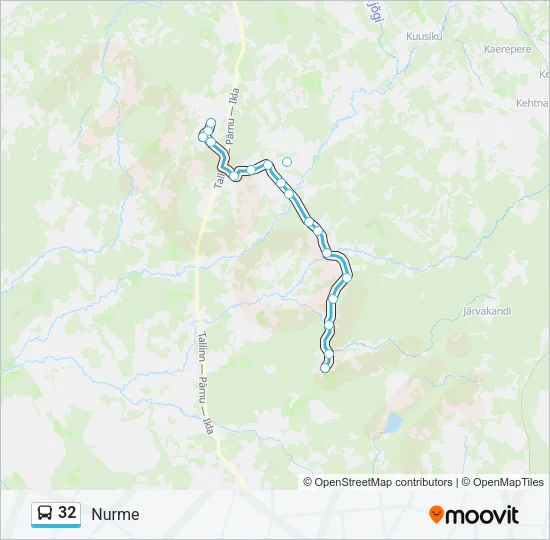32 Bus Line Map