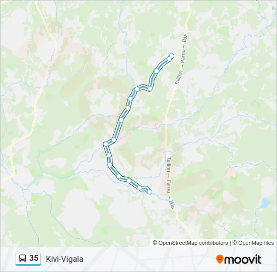 Автобус 35: карта маршрута