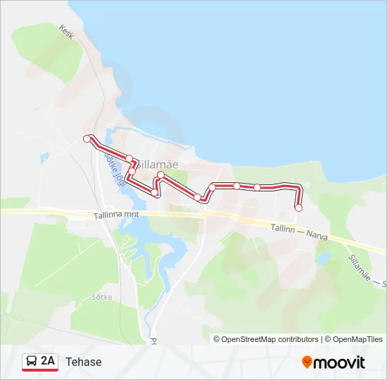 2A Bus Line Map