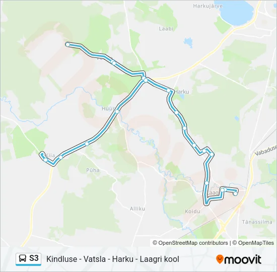 S3 Bus Line Map
