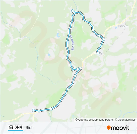 SN4 Bus Line Map