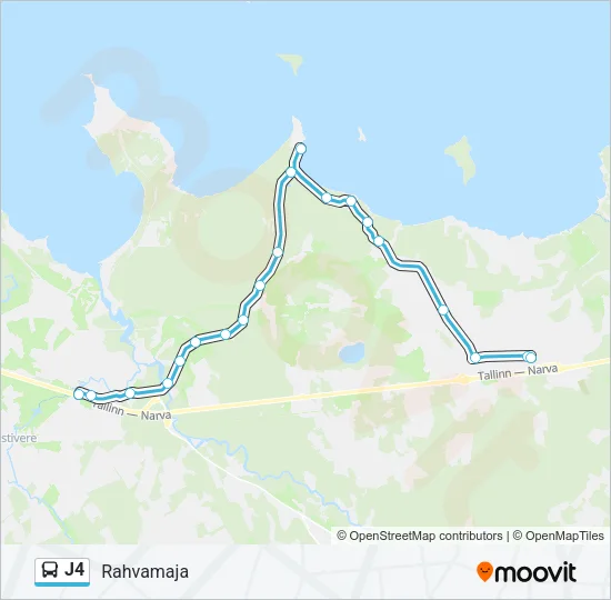 J4 Bus Line Map