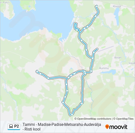 P2 bus Line Map