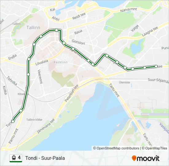 4 Light Rail Line Map