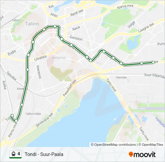 4 Light Rail Line Map