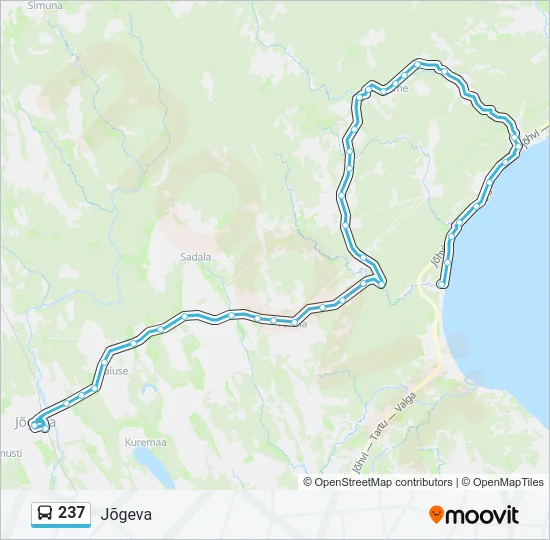 237 Bus Line Map