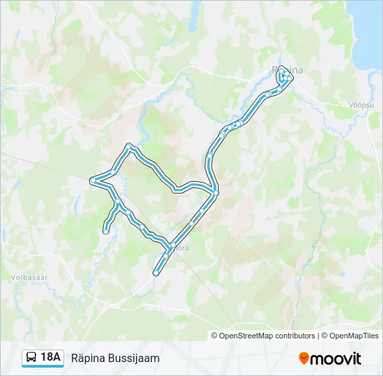 18A Bus Line Map