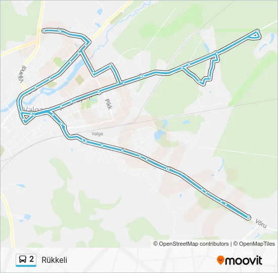 Автобус 2: карта маршрута