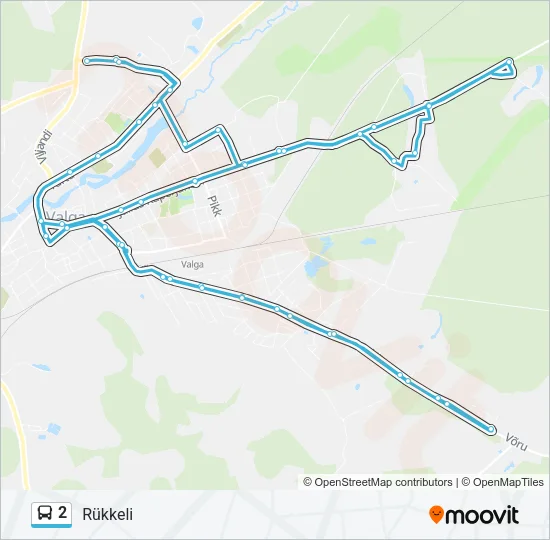 2 Bus Line Map