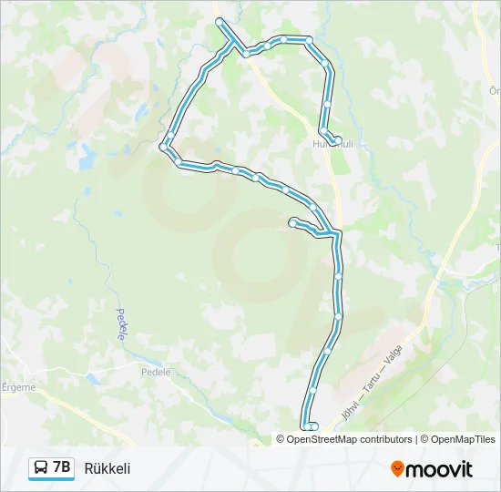 7B Bus Line Map