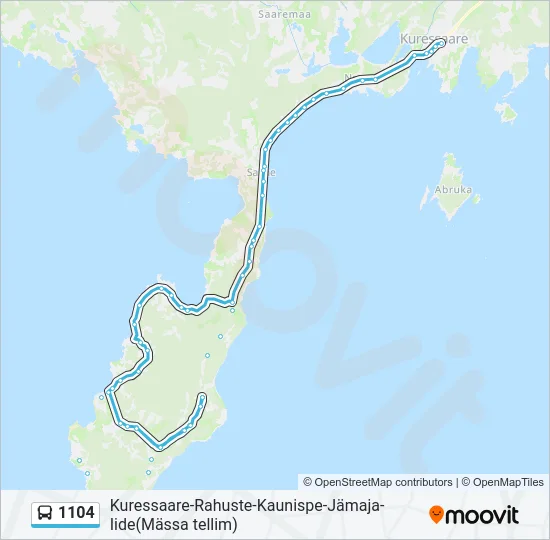 1104 Bus Line Map