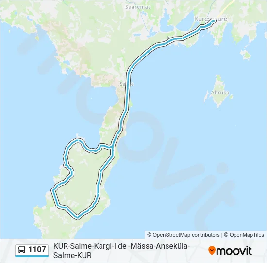 1107 Bus Line Map