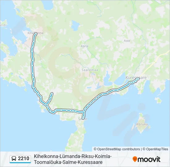 2210 Bus Line Map