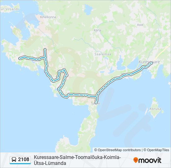 2108 bus Line Map