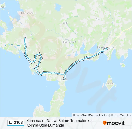 2108 Bus Line Map