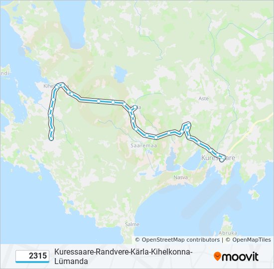2315 bus Line Map