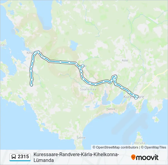 2315 Bus Line Map