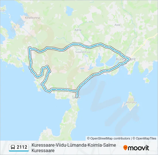 2112 Bus Line Map
