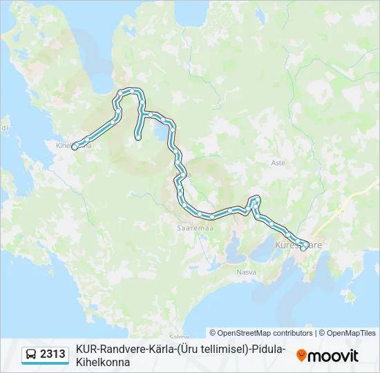 2313 Bus Line Map
