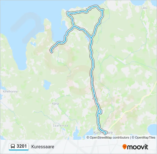 3201 Bus Line Map