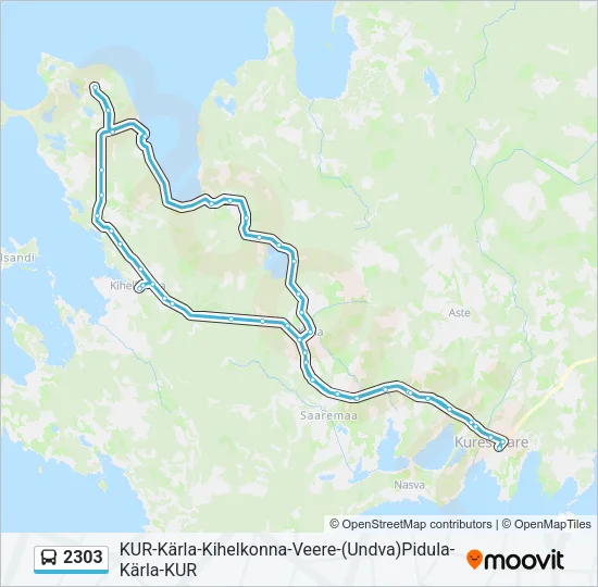 2303 Bus Line Map