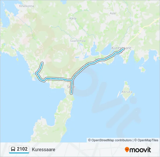 2102 Bus Line Map