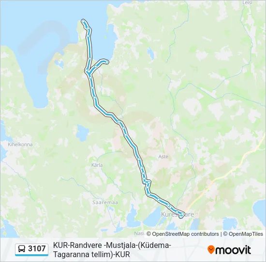 3107 Bus Line Map