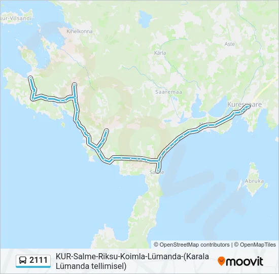 2111 Bus Line Map