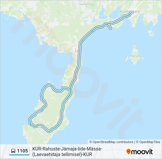 1105 Bus Line Map