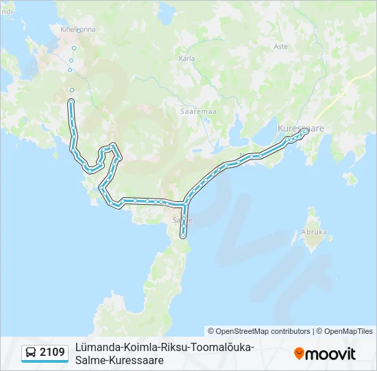 2109 Bus Line Map