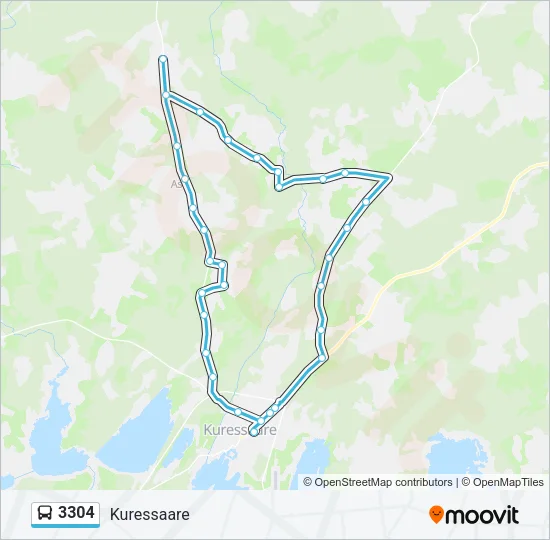 3304 Bus Line Map