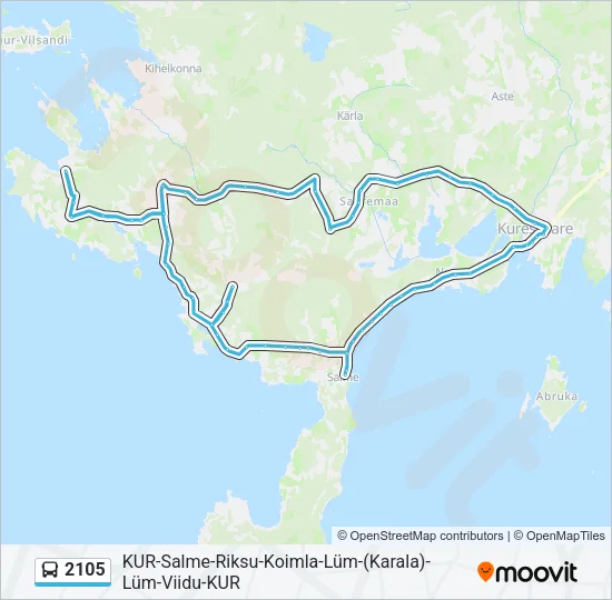 2105 Bus Line Map