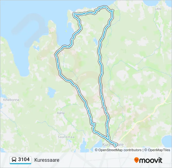 3104 Bus Line Map
