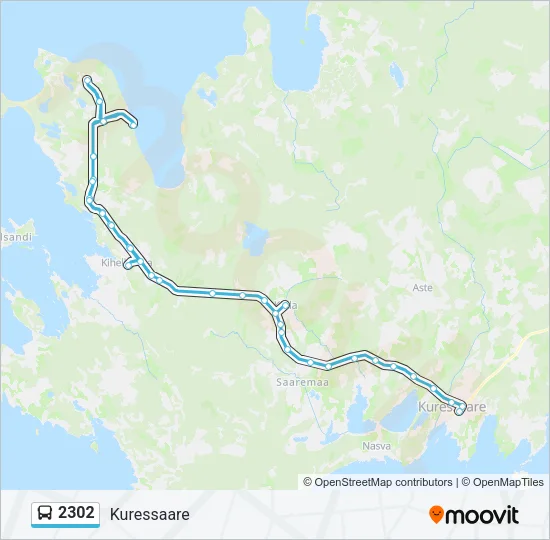 2302 Bus Line Map