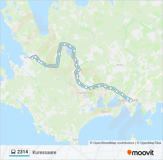 2314 Bus Line Map