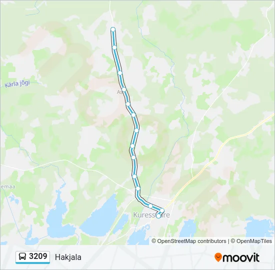 3209 Bus Line Map