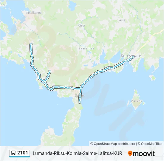 2101 Bus Line Map