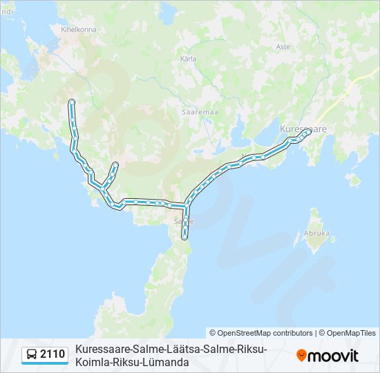 2110 bus Line Map