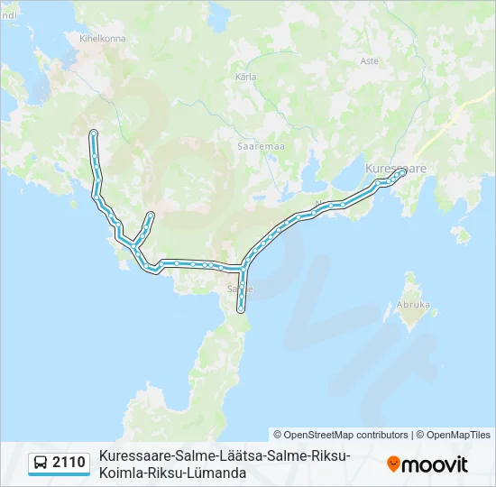 2110 Bus Line Map