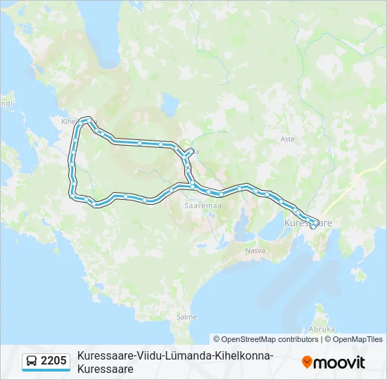 2205 Bus Line Map