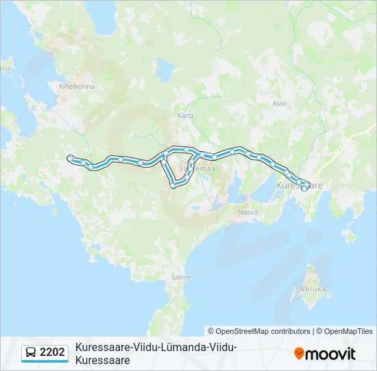 2202 Bus Line Map