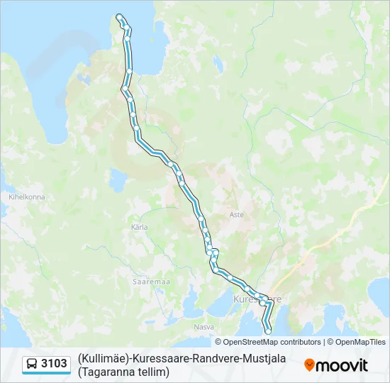 3103 Bus Line Map