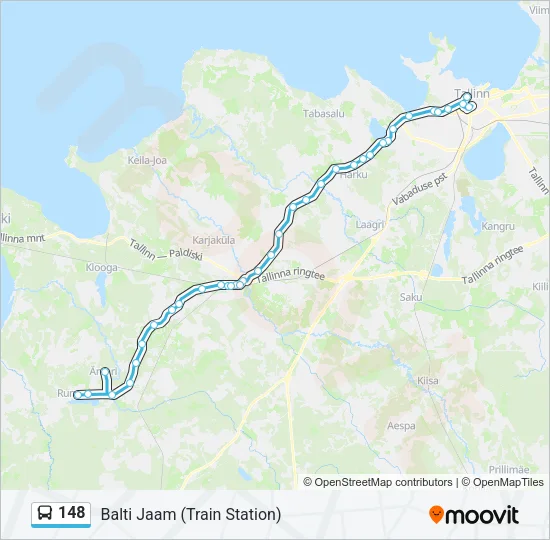 148 Bus Line Map