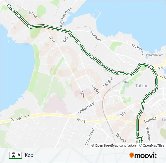 5 Light Rail Line Map