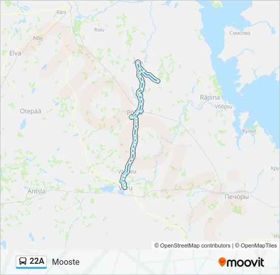 22A Bus Line Map