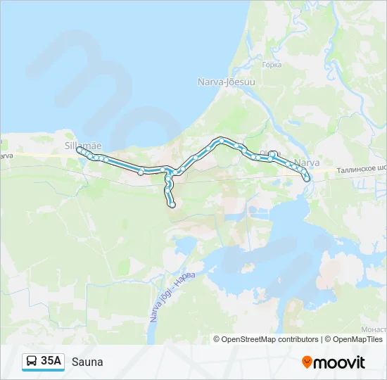 35A Bus Line Map