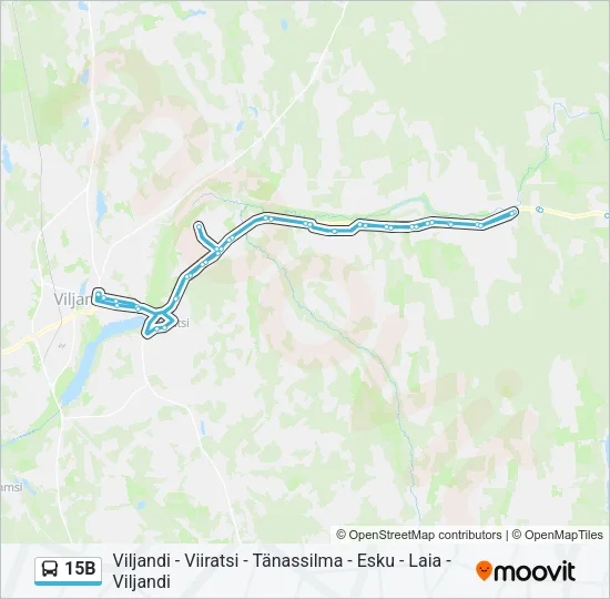 15B Bus Line Map