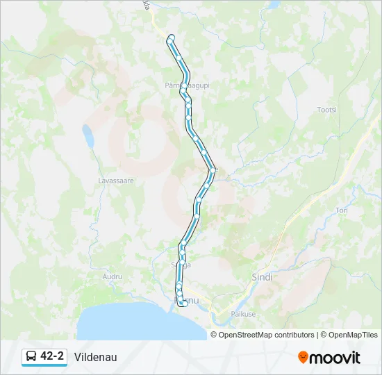 Автобус 42-2: карта маршрута