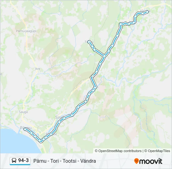 94-3 Bus Line Map
