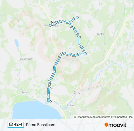Автобус 42-4: карта маршрута